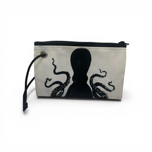 Sea Bags Maine Recycled Sail Cloth Octopus Wristlet - Nautical Pouch